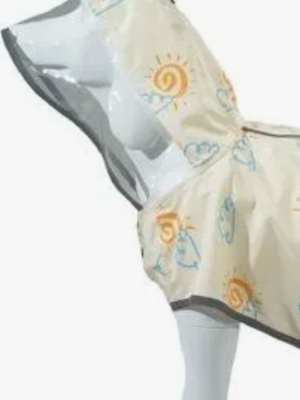 NWT Mamore Dog Raincoat Waterproof Size XL Sun & Cloud Design